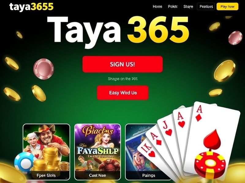 Experience high-quality casino games and exclusive promotions at taya365.com. Discover slots, poker, blackjack, and more from the official platform for thrilling real-money gambling.