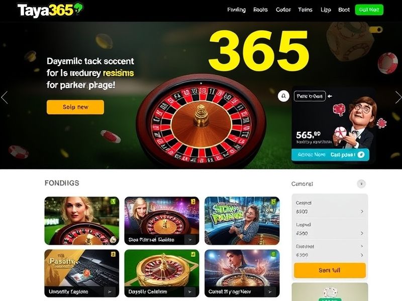 Experience high-quality casino games and exclusive promotions at taya365.com. Discover slots, poker, blackjack, and more from the official platform for thrilling real-money gambling.